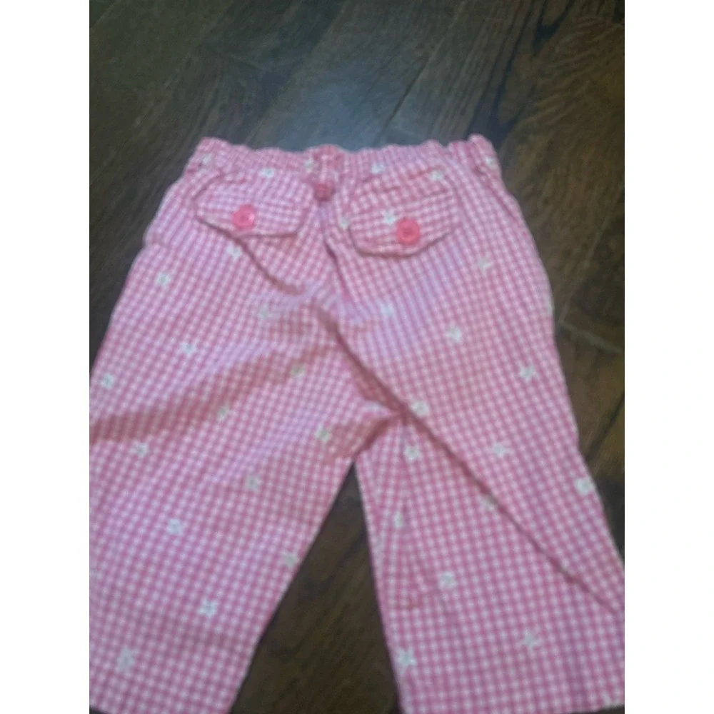 Baby Gap Toddler Checkered‎ Pants 18-24 Months Flowers